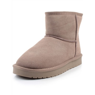 04-PF5854-4 GRAY/BEIGE Угги женские (натуральная замша, 100% шерсть)