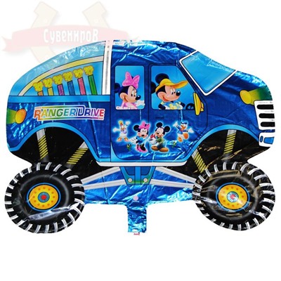 Шар фольга (с клапаном) Внедорожник 60*45 см (2вида)