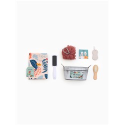 Набор подарочный «Этель» Time to relax, 5 предметов, полотенце, мочалка, расчёска