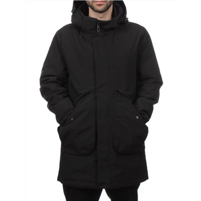 2180 BLACK Куртка мужская зимняя облегченная (130 гр. холлофайбер)