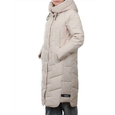 2302 LT. BEIGE Пальто зимнее женское (170 гр. холлофайбер)