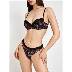 Бюстгальтер T-Shirt жен. Lucina красный принт Infinity Lingerie