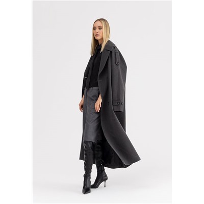 Пальто женское серый