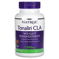 Natrol, Tonalin, конъюгированная линолевая кислота (КЛК), 1200 мг, 90 мягких желатиновых капсул