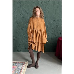 Платье женское  PUFF059/03/Коричневый, бежевый