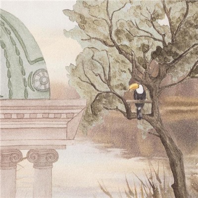 Скатерть Этель «Райский сад», 180×150 +/- 3 см, 100% хлопок, саржа 190 гр/м2