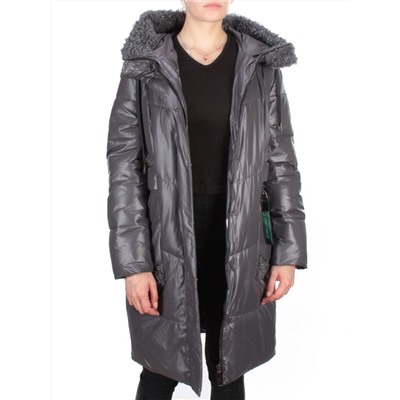 21-985 DARK GRAY Пальто зимнее женское AIKESDFRS (200 гр. холлофайбера)