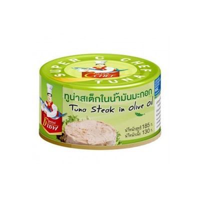 Стейк из тунца в оливковом масле Super C Chef 130 гр