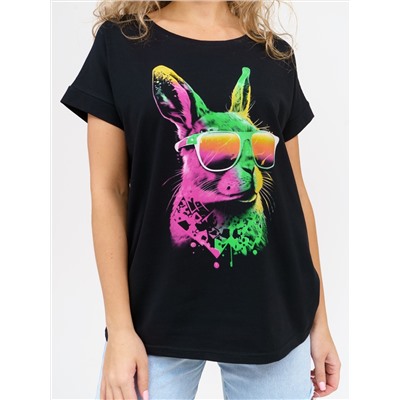 911 Футболка "Черный/заяц"