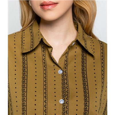 Рубашка #КТ129 (1), оливковый