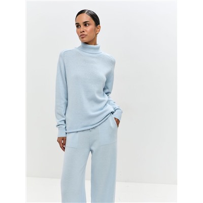 Джемпер водолазка HANNA, Голубой