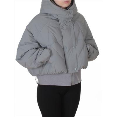 H24-033 GRAY Куртка пуховая зимняя женская (пух)