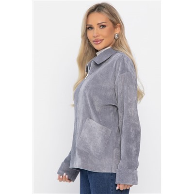 Жакет вельветовый Реджина (серый) Б14564-9М