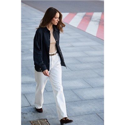 Рубашка джинсовая оверсайз