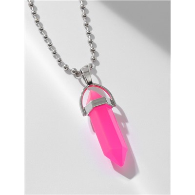 Кулон на цепочке «Маятник», малиновый, 40 см