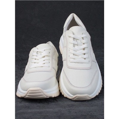 05-PDL249-2 LT. BEIGE  Кроссовки женские (натуральная кожа)