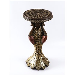 Колонна декоративная «Павлины», 64×34×34 см, под бронзу с золотом