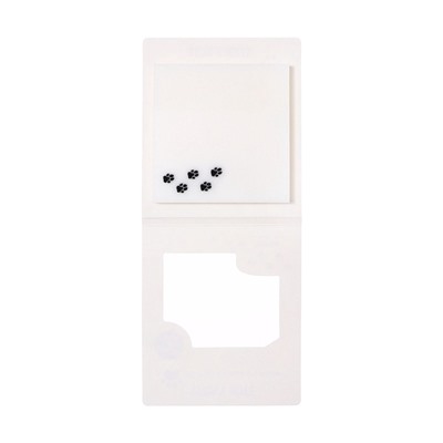 Блок с липким краем, 75×75 мм, 50 листов, прозрачные с блестками «Лапки»