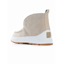 01-5280-10 LT. BEIGE Ботинки демисезонные женские (натуральная замша, байка)