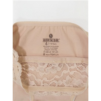 5940-03 Трусы для девочек с кружевом (BAYKAR)