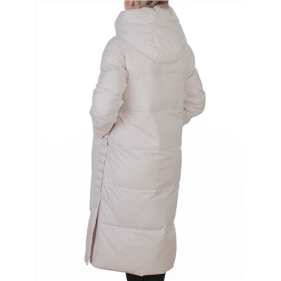 8310 LT. BEIGE Пальто зимнее женское (200 гр. холлофайбер)