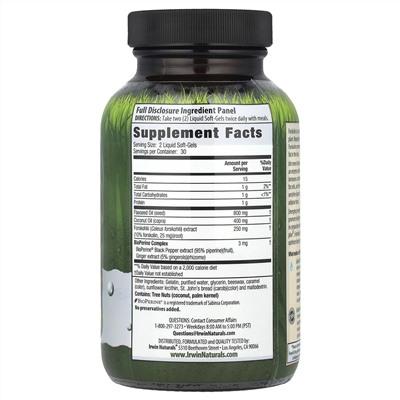 Irwin Naturals, Форсколин Низкожировая диета, 60 жидких капсул