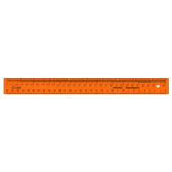 Линейка закройщика 30 см Стамм "Neon", оранжевая, МИКС