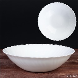 Салатник 700 мл 190 мм тарелка суповая белая / LHDW75/6 (WHITE) /уп 36/