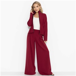 Брючный костюм спорт-шик, Так выглядит уверенность (бордо, 2 в 1, с поясом)