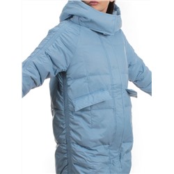 3064 BLUE Пуховик зимний женский (80% пух, 20% перо)