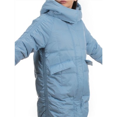 3064 BLUE Пуховик зимний женский (80% пух, 20% перо)