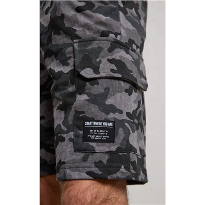 Шорты F411-09020 grey  camo