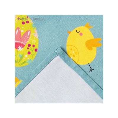 Полотенце кухонное «Этель. Пасхальные цыплята», 40×73 см, 100% хлопок, саржа 190 г/м²