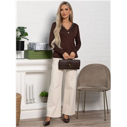 Блуза Новелла (шоколад) Б15492-24М