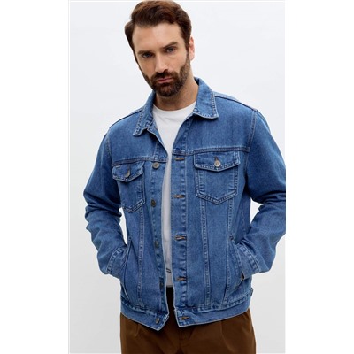 Куртка джинс P011-1336Rus middle blue