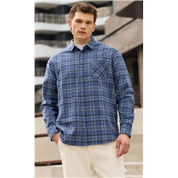 Рубашка F521-0460 grey