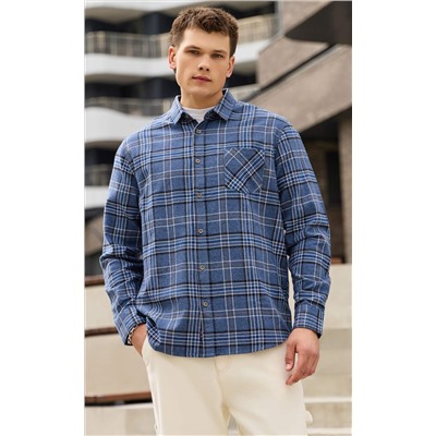 Рубашка F521-0460 grey