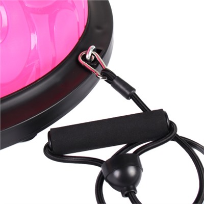 Полусфера балансировочная BOSU 46см Woohooo Curls эспандер, насос/ розовый/ B46Cu-P/ уп5