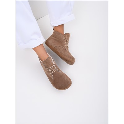 Босоногие ботинки  ED'ART 208.NATA'br.Серо-коричневая замша