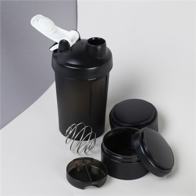 Бутылка/Шейкер MET-Rx SHS-450 чёрная, для спортивного питания 450ML/уп50