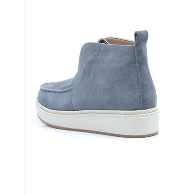 01-5173-6 GRAY/BLUE Ботинки демисезонные (натуральная замша, байка)