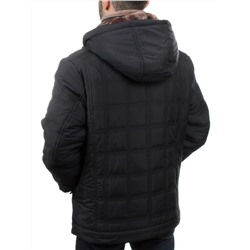 M835 DK. BLUE/BEIGE FUR Куртка мужская зимняя (150 гр. холлофайбер)