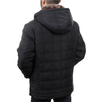 M835 DK. BLUE/BEIGE FUR Куртка мужская зимняя (150 гр. холлофайбер)