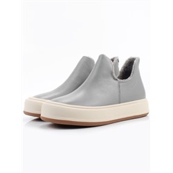 01-XKL24-069R GRAY/BLUE Ботинки демисезонные женские (натуральная кожа, байка)