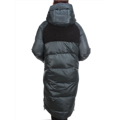 Y21638 DARK GREEN Пальто женское зимнее MEIYEE (200 гр. холлофайбера)