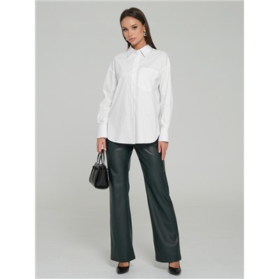 Блузка белая с карманом