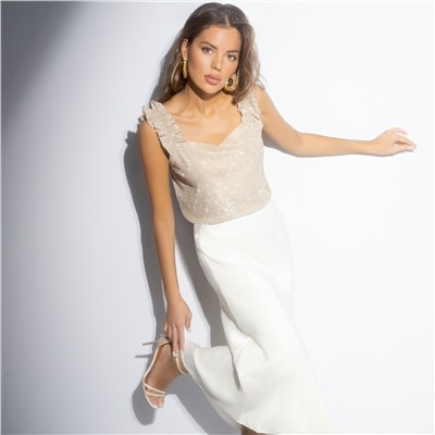 Топ из блестящей ткани, Зажигаю на вечеринке (сияние)