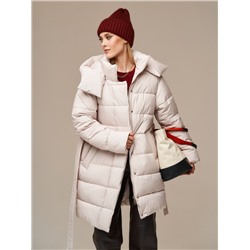 Пуховик женский светло-бежевый