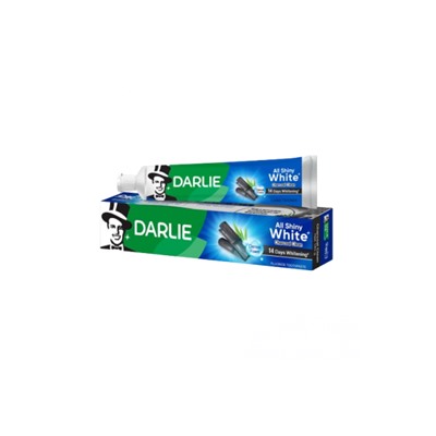 Отбеливающая зубная паста с бамбуковым углем от Darlie, All Shiny White Charcoal Clean, 140 g