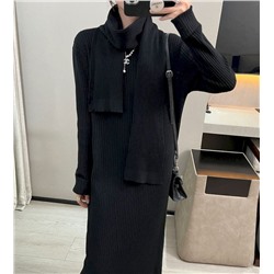 Eleganzza Платье с шарфом 828